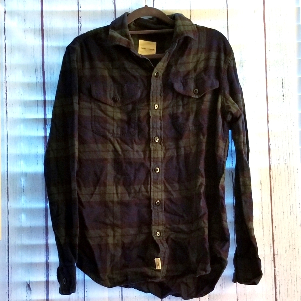 Men's Small American Eagle Flannel NWT